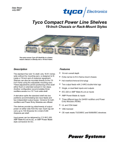 Tyco Compact Power Line Shelves