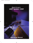 LEEP 1000 Workstation Operating Manual, 110v