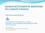 workshop on human settlements` response to climate change