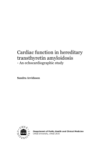 Cardiac function in hereditary transthyretin amyloidosis