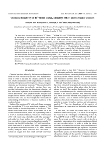 Chemical Reactivity of Ti+ within Water, Dimethyl Ether, and
