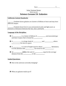Science Lesson 24: Galaxies