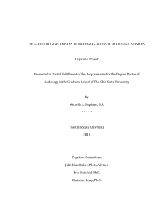 Tele-audiology as a Means to Increasing Access to Audiologic