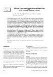 Effect of Papaverine Applications on Blood Flow of the Internal