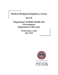 Medical Marijuana Audit Report Part 2 June 2013