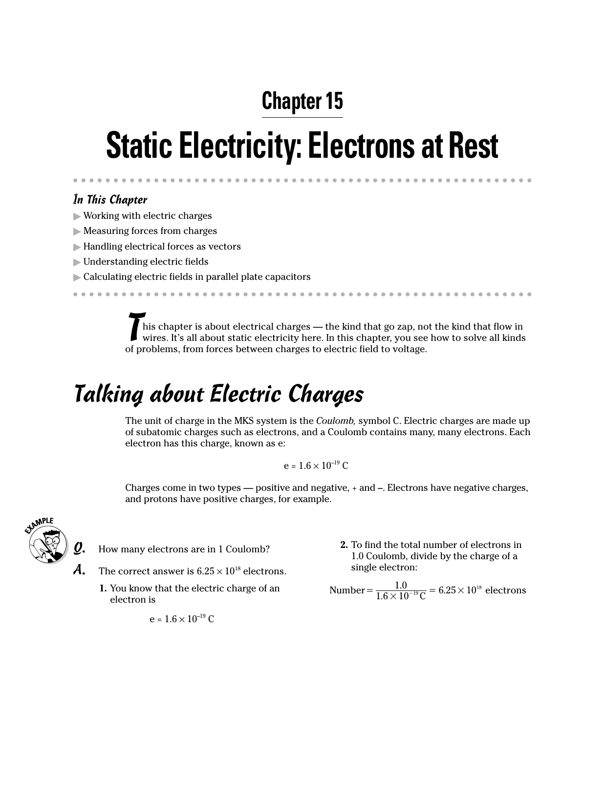 Chapter 15 Static Electricity Electrons At Rest