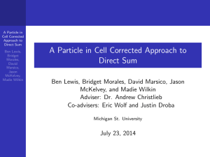 A Particle in Cell Corrected Approach to Direct Sum