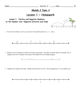 Module 3 Topic A Lesson 1 ~ Homework