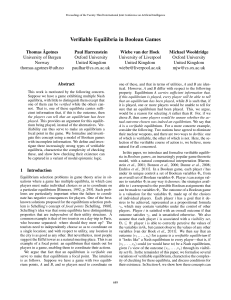 Verifiable Equilibria in Boolean Games