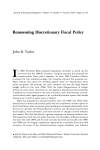 Reassessing Discretionary Fiscal Policy