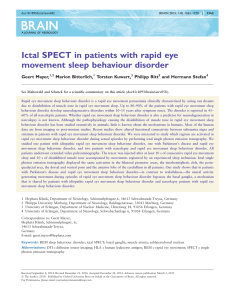 Ictal SPECT in patients with rapid eye movement