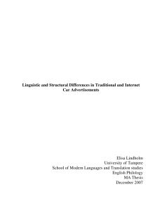 Linguistic and Structural Differences in Traditional and