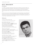 Unit 2 - Muhammad Ali