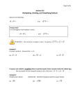 Section 8.2 Multiplying, Dividing, and Simplifying Radicals