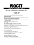 Industrial Maintenance Mechanics Blueprint