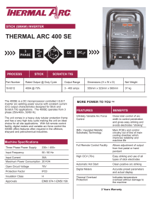 thermal arc 400 se