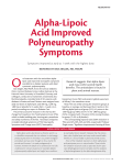 Alpha-Lipoic Acid Improved Polyneuropathy Symptoms