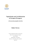 Topicalisation and Left-Dislocation in European Portuguese Robert