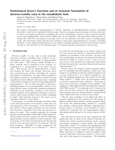 Semiclassical Green`s functions and an instanton formulation of