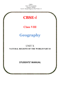CBSE-i Geography - CBSE