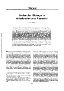 Review Molecular Biology in Arteriosclerosis Research