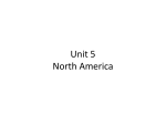 Unit 5 North America