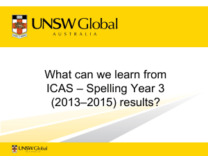 What can we learn from ICAS – Spelling Year 3 (2013–2015) results?