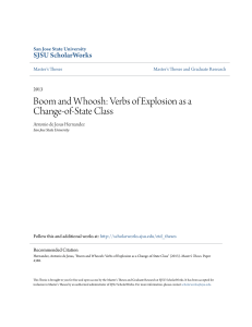 Boom and Whoosh: Verbs of Explosion as a