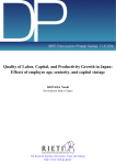 Quality of Labor, Capital, and Productivity Growth in Japan