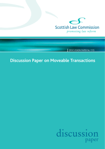 Discussion paper on moveable transactions (DP 151)