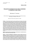 Oak growth, development and carbon metabolism in