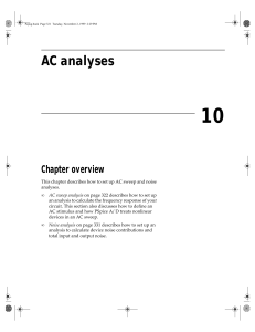 AC analyses