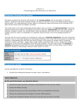 Physiological Mechanisms of Behavior