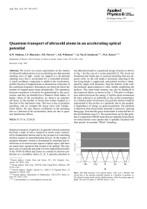 Quantum transport of ultracold atoms in an