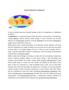 Quantum Mechanics temperature