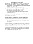 Homework Packet Circular Motion Worksheet #1