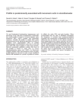 Profilin association with monomeric actin in
