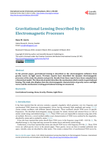 Gravitational Lensing Described by Its Electromagnetic Processes