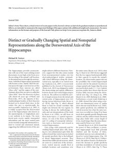 Distinct or Gradually Changing Spatial and Nonspatial