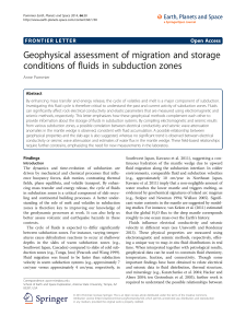Geophysical assessment of migration and storage conditions of