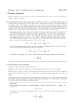 Physics 213—Problem Set 8—Solutions Fall 1997