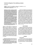 Laboratory diagnosis of iron-deficiency anemia