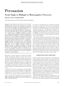 Persuasion - psychology at Ohio State University