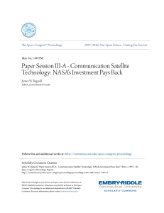 Paper Session III-A-Communication Satellite Technology: NASA`s