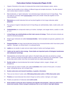 Facts about Carbon Compounds (Pages 44-48)