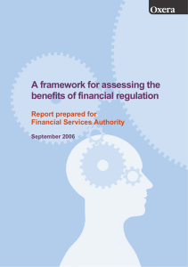 A framework for assessing the benefits of financial regulation