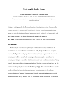 Neutrosophic Triplet Group