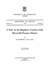 A Note on the Rapakiwi Granite of the Hives ville-Pro