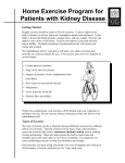 Home Exercise Program for Patients with Kidney Disease