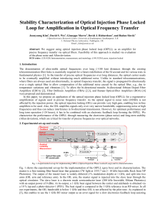 Stability characterization of an optical injection phase locked loop for